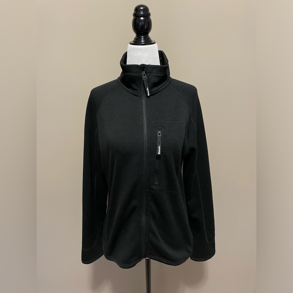 Bench Black Medium Zip Up Sweater
